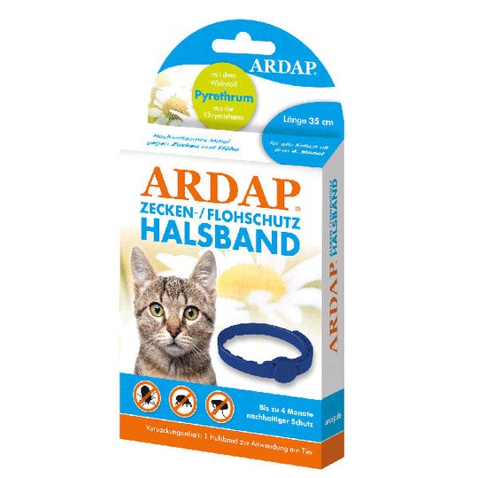 ARDAP Zecken- und Flohhalsband für Katzen
