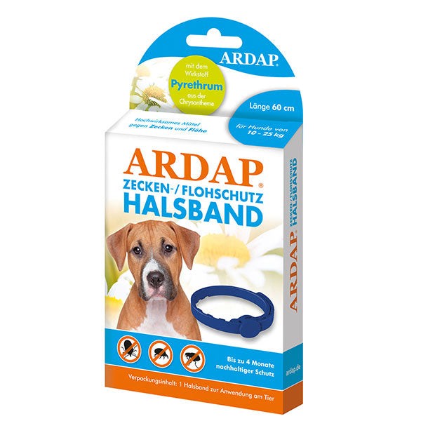 ARDAP Zecken- und Flohhalsband für Hunde bis 25kg